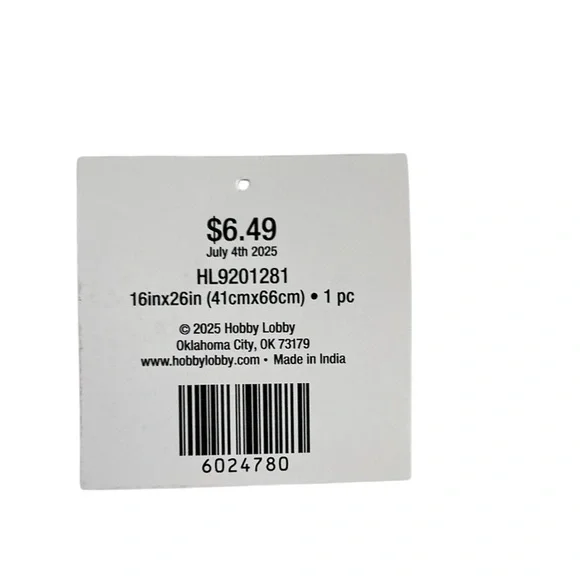 Hand Crafted Colorful Festive American Patriotic Dogs Hanging Kitchen Hand Towel - Picture 6 of 8